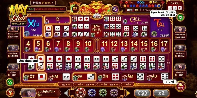 Sức hút khó cưỡng của Sicbo tài phú Mayclub