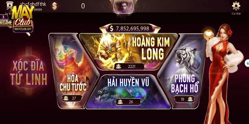 Khái quát tổng quan về xóc đĩa tứ linh Mayclub