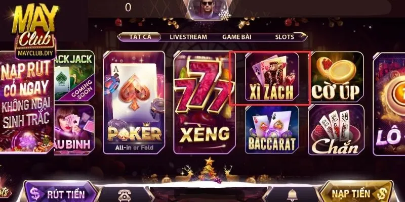 Xì dách hoàng gia Mayclub được ưa chuộng